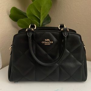 Coach crossbody black purse satchel